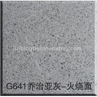 G641乔治亚灰-火烧面 G654芝麻黑花岗岩 G655芝麻灰花岗岩 G641乔治亚灰 芝麻白G60
