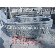 供應(yīng)廠家直銷石雕魚缸精美雕花魚缸FY-YG009