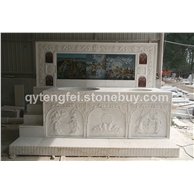 天主教堂祭台，洗礼台，读经台，圣像壁 011