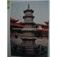 石雕古代园林 寺院佛塔 小型塔景观 塔摆件 石塔 宝塔 佛塔