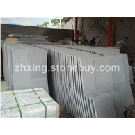 G654芝麻黑花岗岩火烧板