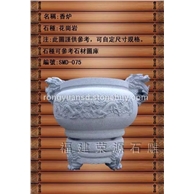 惠安石香爐 寺廟香火爐雕塑0011