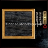 古木纹大理石背景墙 木纹系列石材 背景墙地面拼图大理石