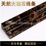 西班牙深啡網(wǎng)線條咖啡色大理石門套線踢腳線裝飾線條高檔石線