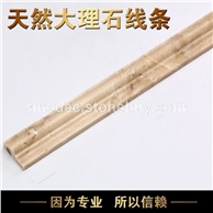 古典米黃天然大理石線條 卡布奇諾窗套門套鏡框啞口線背景墻