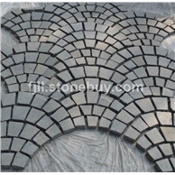 芝麻黑扇形小方块