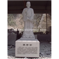 福建石雕厂家直销 石雕李时珍站像 古代名人雕塑