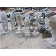 石雕鲤鱼 吐水鲤鱼雕刻 惠安厂家直销