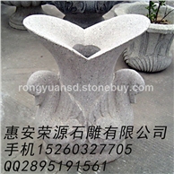 景观石花钵 园林石花盆 黄锈石花钵6685
