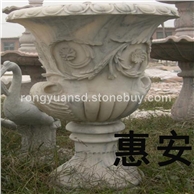 景观石花钵 园林石花盆 黄锈石花钵6698