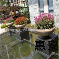订做石花钵/酒店石花盆/园林花钵/花岗岩花钵096