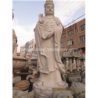 供應(yīng)媽祖雕像 天然石材人物雕塑 花崗巖工藝品 石雕觀音 蓮花觀音