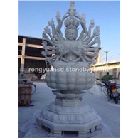 供應(yīng)  石雕菩薩雕塑   寺廟佛像雕塑 石雕千手觀音