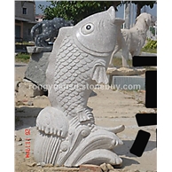 供应鲤鱼石雕 水动物雕塑 喷水鱼066