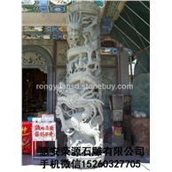 龍柱 花鳥柱 寺廟石柱 青石柱子 圓柱 門柱
