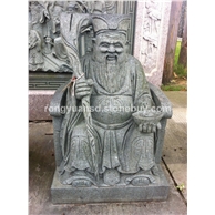 石雕土地公雕刻 青石人物佛像雕塑 寺廟雕塑擺件