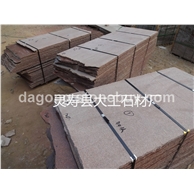 厂家直销大理石 贵妃红石材磨光 火烧 荔枝面