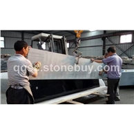 出口中国黑石材花岗岩抛光面超长板材装箱
