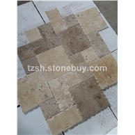洞石板材大小组合拼规格罗马拼，