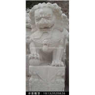 北京狮石雕，汉白玉北京狮雕塑