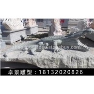 鳄鱼石雕，动物石雕