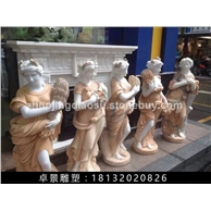 美女石雕，漢白玉美女雕刻