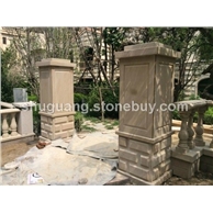 黃砂巖門(mén)柱