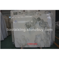 天然大理石山水画背景墙