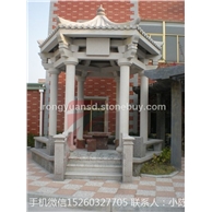 石雕仿古六角凉亭 花岗岩凉亭 单层石亭 园林景观 双层凉亭  户外石亭