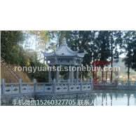 石雕仿古六角凉亭 花岗岩凉亭 单层石亭 园林景观 双层凉亭  户外石亭