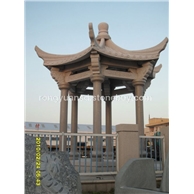 石雕仿古六角涼亭 花崗巖涼亭 單層石亭 園林景觀 雙層涼亭  戶外石亭