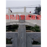 草白玉石栏板