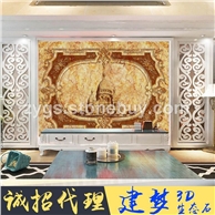 实力工厂 招募代理 超大气石纹背景墙