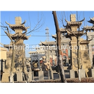 石闕石雕漢闕石塔石亭,石雕牌坊牌樓,亭臺樓榭,藤架廊橋,石燈雪見,石桌椅凳，百龍亭園林石雕