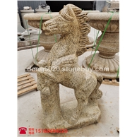 动物石雕花岗岩十二生肖马摆件鼠牛虎兔龙蛇马羊猴鸡狗猪户外装饰